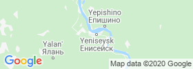 Yeniseysk map