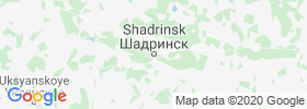 Shadrinsk map