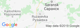 Ruzayevka map
