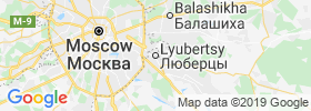 Lyubertsy map