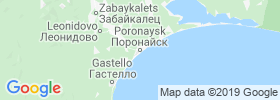 Poronaysk map