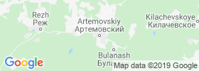 Artemovskiy map