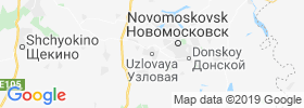 Uzlovaya map