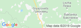 Gryazovets map