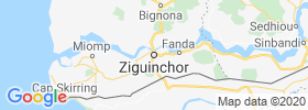 Ziguinchor map