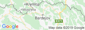 Bardejov map
