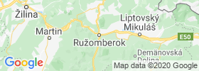 Ruzomberok map