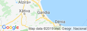 Gandia map