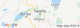 Isparta map