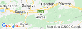 Akyazi map