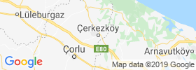 Cerkezkoey map