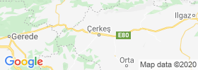 Cerkes map
