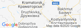 Druzhkivka map