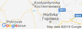 Dzerzhyns'k map