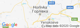 Horlivka map