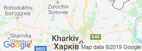 Derhachi map