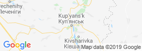 Kupjansk map