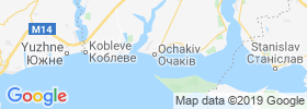 Ochakiv map