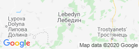 Lebedyn map