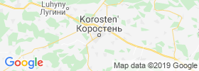 Korosten' map